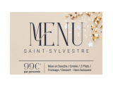 Menu de Saint-Sylvestre au restaurant Ailleurs by Westotel - Le Pouliguen