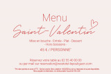 Menu Saint-Valentin au Restaurant Ailleurs - Le Pouliguen 