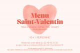  Menu Saint-Valentin au Vue Mer by Westotel - Le Pouliguen 