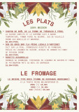 Plats et fromages - carte des fêtes - restaurant l'Armoricain