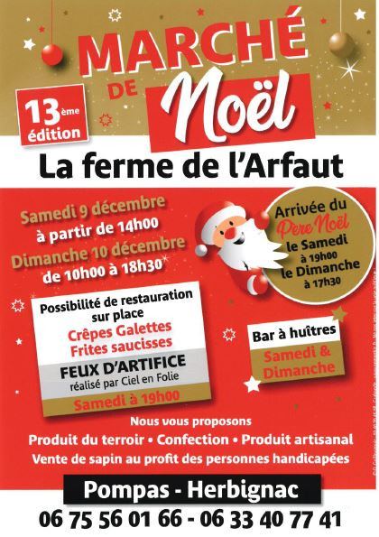 13ème édition du marché de Noël - Ferme de l'Arfaut - Herbignac
