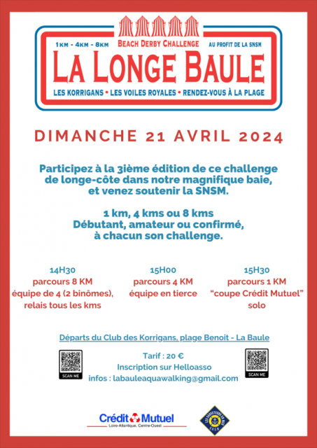  3ème édition du challenge de Longe Côte - La Baule