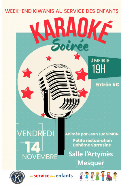 Soirée Karaoké Kiwanis - Mesquer