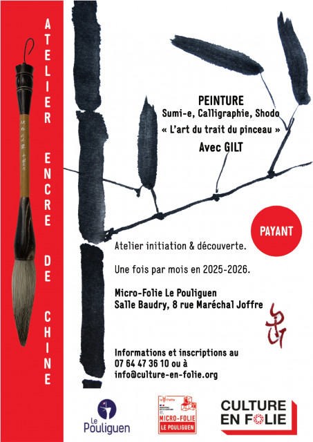 Atelier encre de chine Micro-Folie - Le Pouliguen