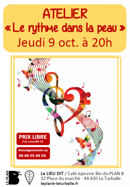 Atelier le rythme dans la peau - La Turballe