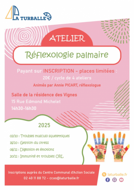 Atelier : réflexologie palmaire - La Turballe