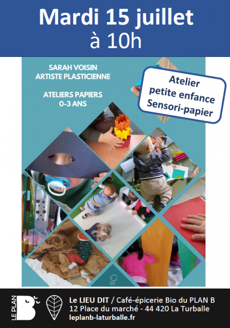 Atelier sensori-papier 15 juillet Plan B - La Turballe
