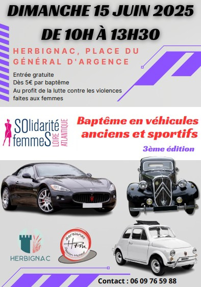 Baptême en véhicules anciens et sportifs - Herbignac