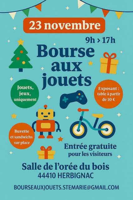 Bourse aux jouets - Herbignac - Salle de l'Orée du Bois