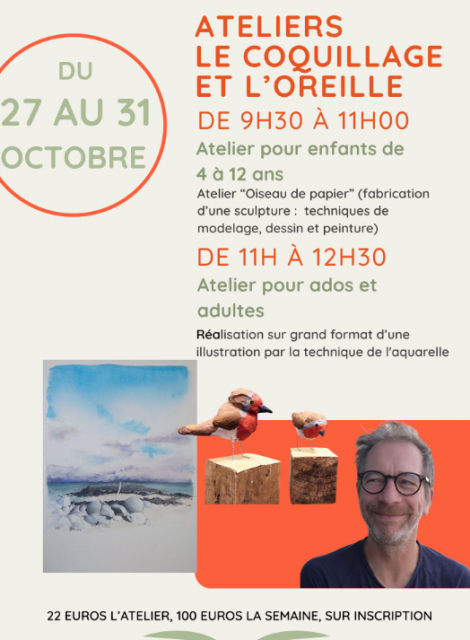 Ateliers - Le coquillage à l'oreille