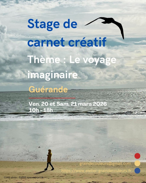 Carnet créatif et artistique - Le Voyage imaginaire - Guérande