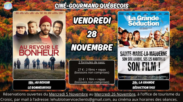 Ciné-gourmand : Ciné-gourmand québecois