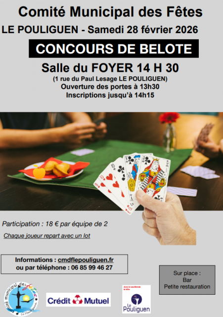Concours de belote - Le Pouliguen