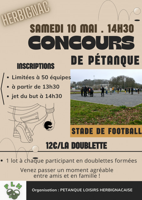 Concours de pétanque - Pétanque loisirs Herbignacaise - Herbignac
