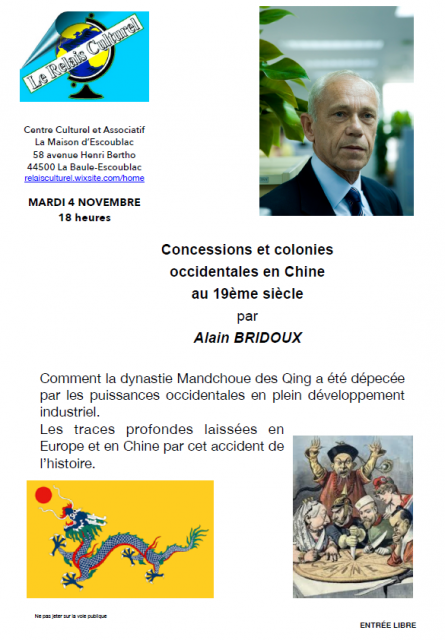 Conférence - Concessions et colonies occidentales en Chine au 19ème siècle