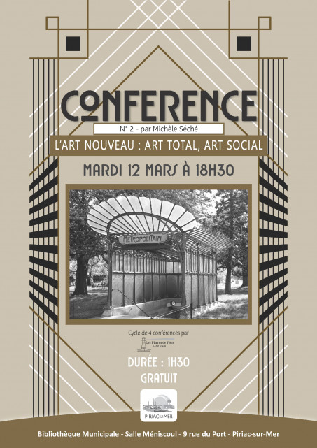 Conférence - l'Art Nouveau : art total, art social - Piriac sur Mer