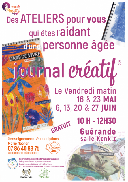 Cycle d'ateliers - Carnets Musette - Guérande