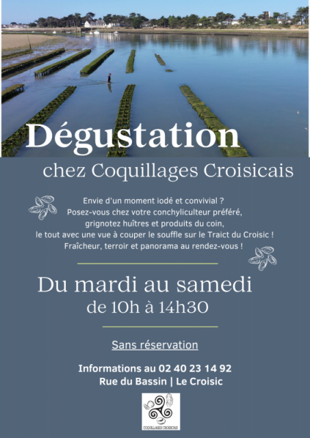 Dégustation chez Coquillages Croisicais
