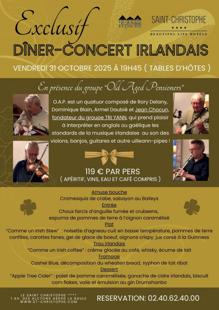 Dîner-concert Irlandais