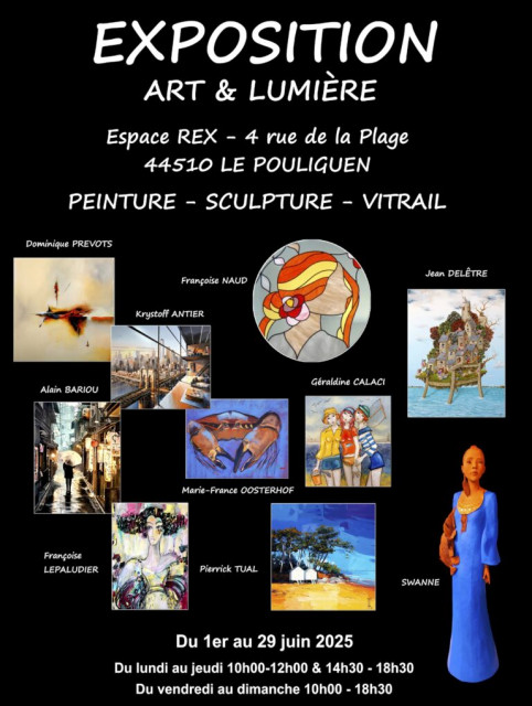 Exposition - Art et lumière espace Rex Le Pouliguen 