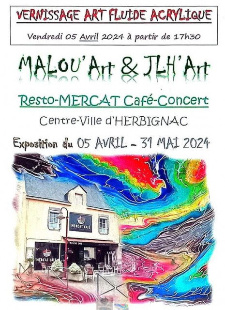 Exposition Malou'Art et JLH'Art - Mercat Café à Herbignac