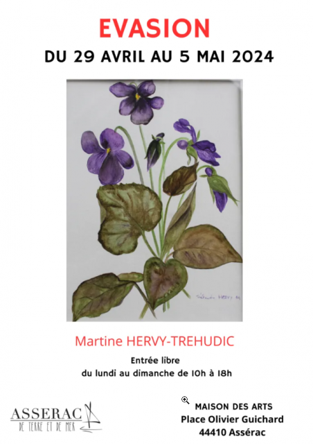 Exposition peinture - Martine HERVY-TREHUDIC Assérac