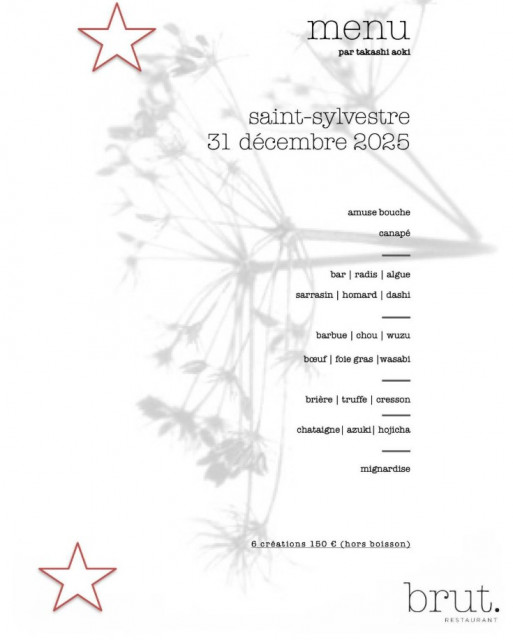 Fêtez la nouvelle année avec le restaurant Brut. - Guérande