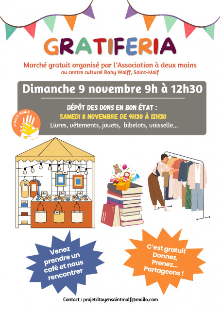 Gratiferia - Le marché 100% gratuit à Saint Molf