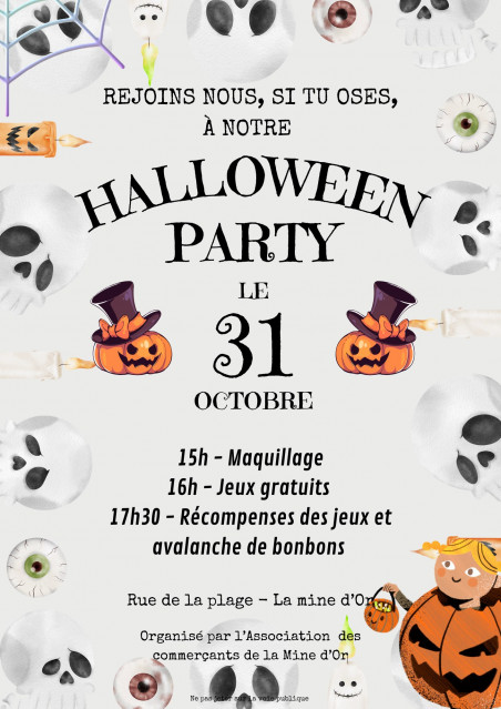 Halloween Party - Asso des commerçants de la Mine d'Or - Pénestin