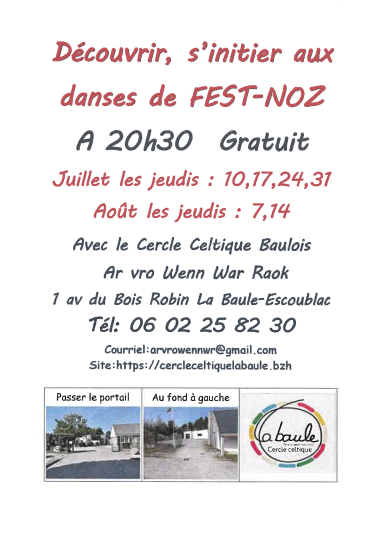 Initiation aux danse de Fest Noz