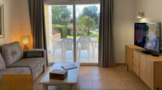 La Baule Location de vacances - Appartement 5 personnes -  salon vue terrasse