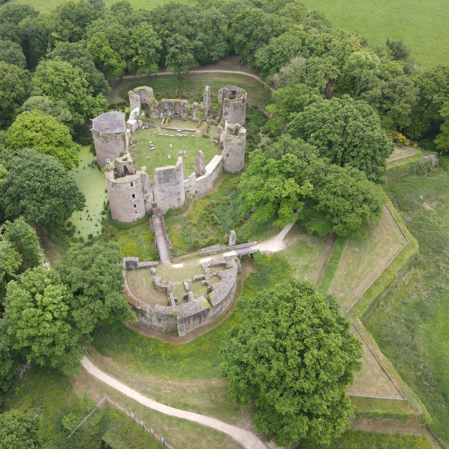 Le château vu d'en haut - Château de Ranrouët - Herbignac