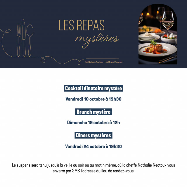 Les 3 repas mystères - Saveurs d'octobre