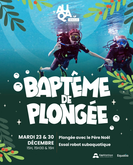Les activités du mardi - Baptème de plongée avec le Père Noel - La Baule
