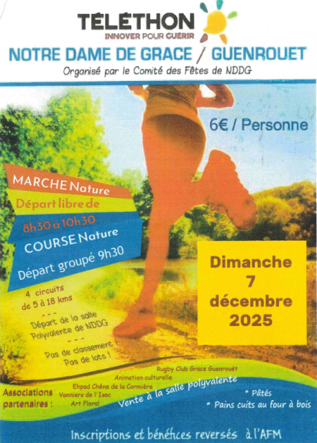 Marche et course au profit du Téléthon