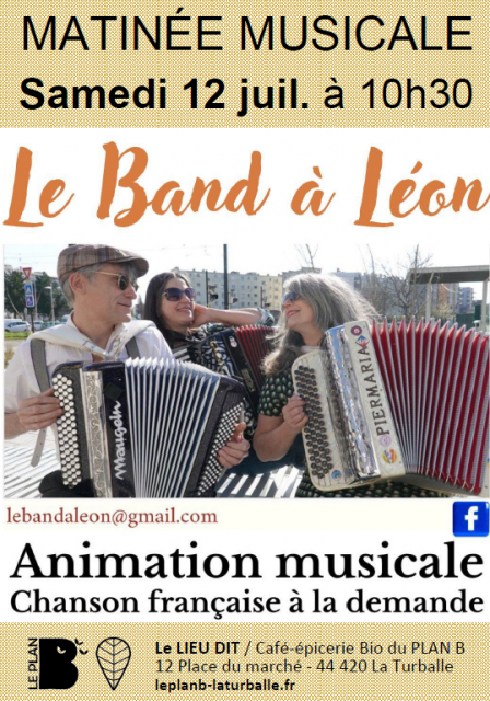 matinée musicale au plan b - la turballe