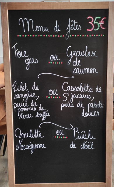 Menu de fêtes Bar-restaurant La Plage - Piriac-sur-Mer