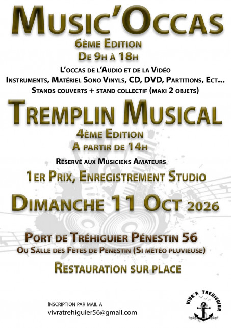 Music'Occas et Tremplin musical - Vivr'a Tréhiguier - Pénestin