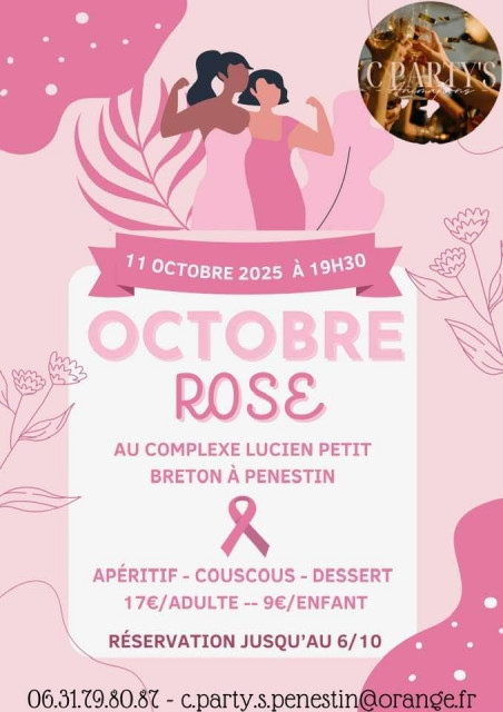 Octobre Rose - Repas dansant - Pénestin