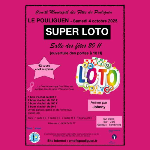 Octobre Rose - Super Loto