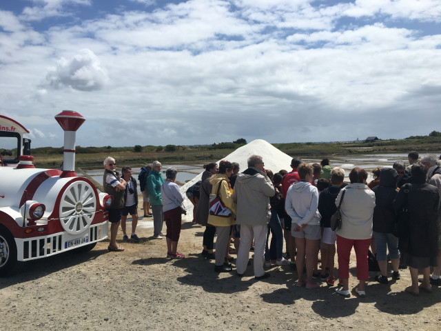 petit train dans les marais salants