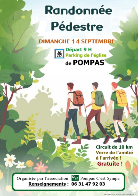 Randonnée pédestre - Pompas