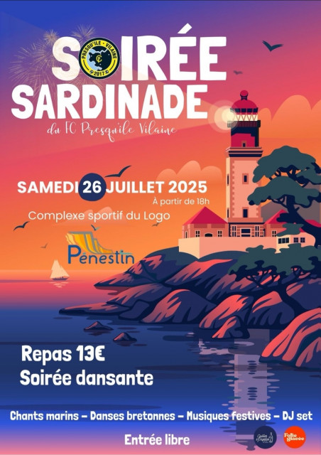 Soirée Sardinades - Stage du Logo - Pénestin