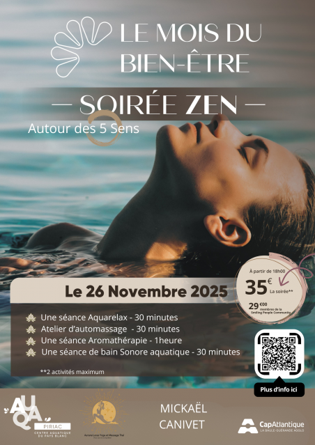 Soirée zen - AquaPiriac - Piriac sur Mer