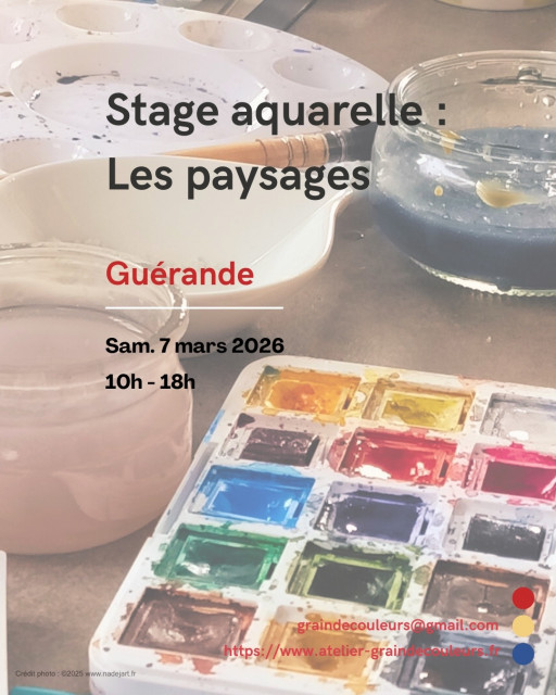 Stage de peinture - Aquarelle et paysages - Guérande