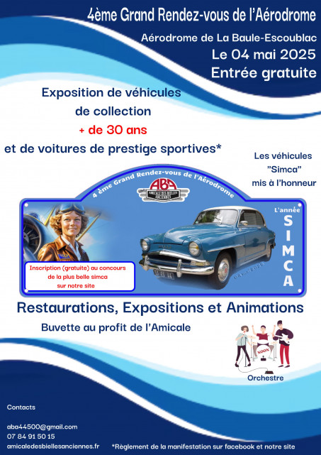  4e Grand RDV de l'Aérodrome - Exposition de véhicules de collection