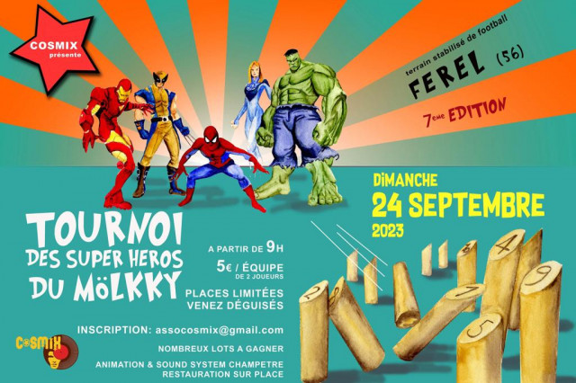 Tournoi des super héros du mölkky à Férel
