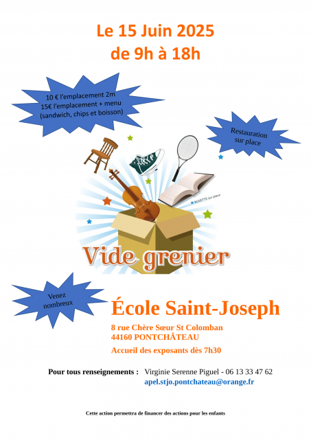 Vide grenier Ecole St-Joseph