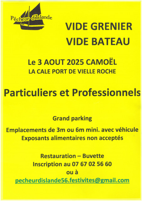 Vide-grenier et vide-bateau - Camoël