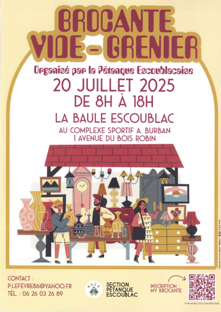 vide-grenier - Pétanque Escoublacaise 2025 - La Baule